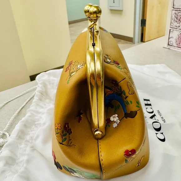 NWOT - Coach - Kisslock 14 - Mickey and Friends - Honey Brown - Picture 4 of 6